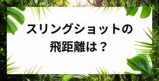 スリングショットの飛距離は？